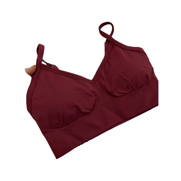 Lululemon maroon padded bra sz 6 yoga activewear gym workouts - Picture 4 of 6